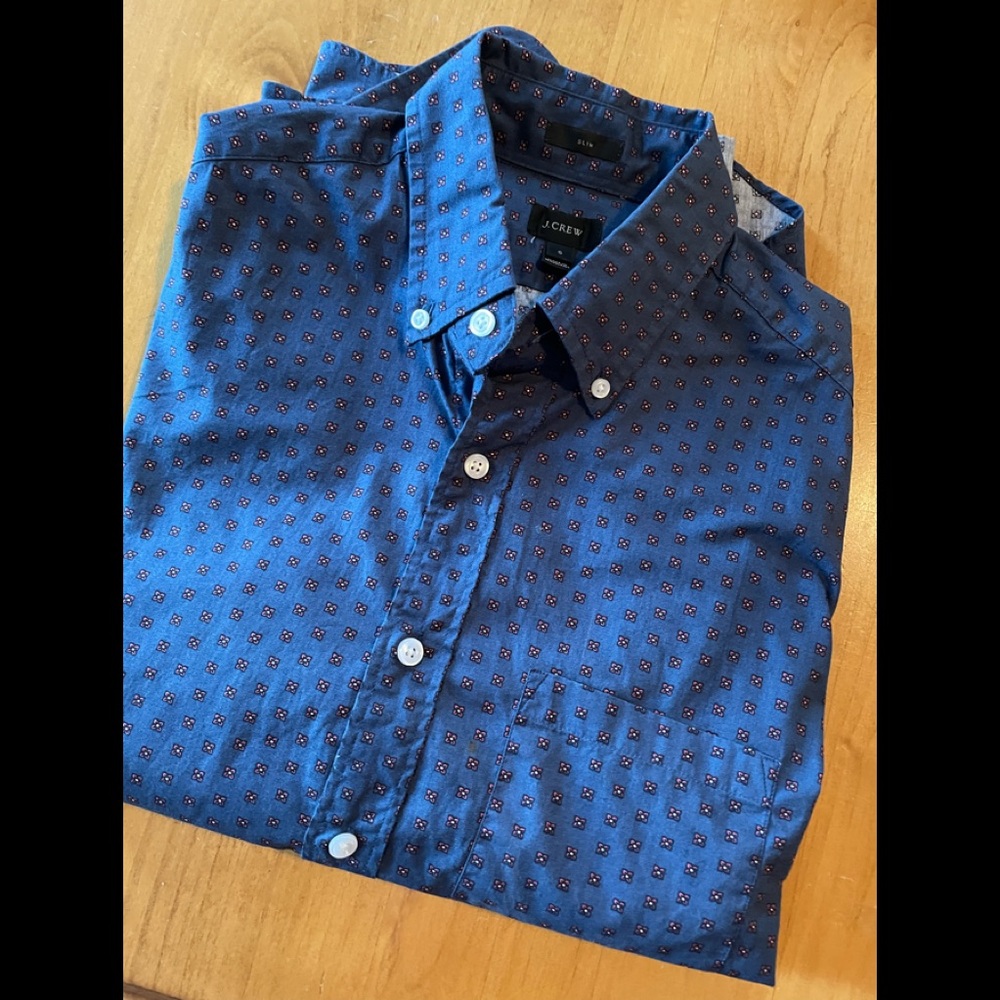 Men’s small J.Crew button-down shirt, slim